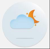 Clima atual: Parcial. nublado